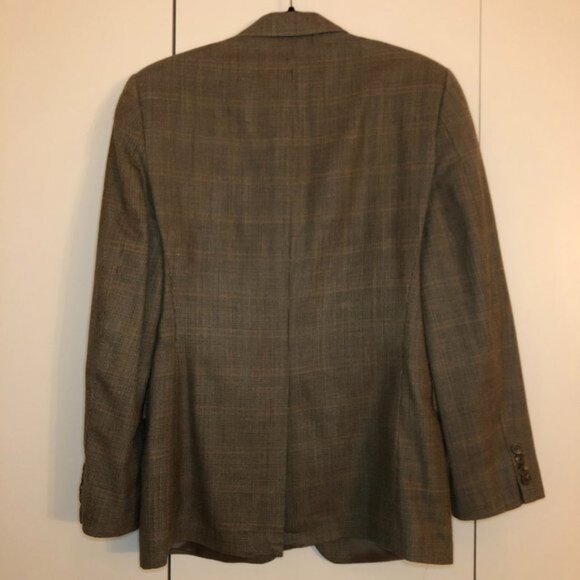Lauren Ralph Lauren Light Brown Wool Tweed Silk Lined Sport Coat Blazer Size 38S - Picture 2 of 4
